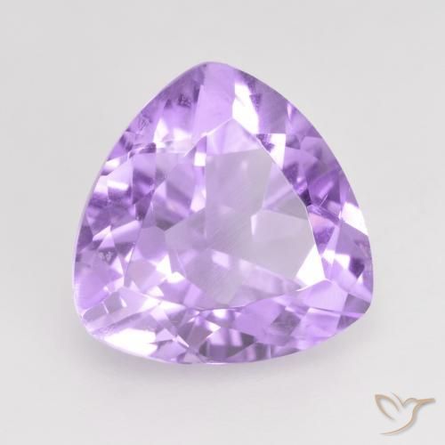 Améthyste Violet rose vif naturelle Trillion, 2.97 ct, VVS-VS