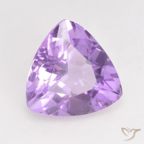 Améthyste Violet rose vif naturelle Trillion, 2.59 ct, VVS-VS
