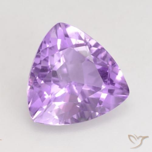 Améthyste Violet clair naturelle Trillion, 3.07 ct, VVS-VS