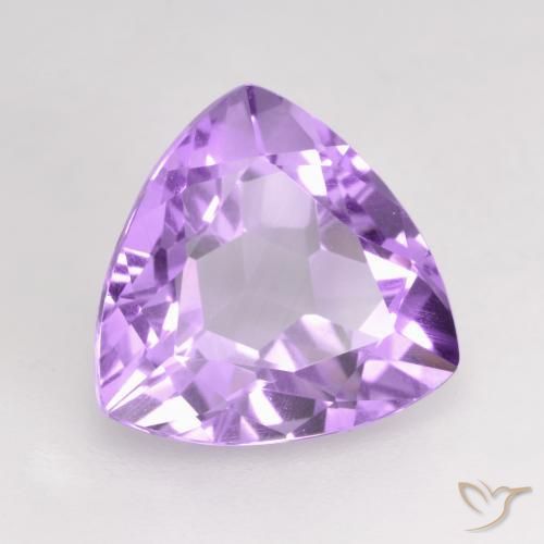 Améthyste Violet rose vif naturelle Trillion, 2.90 ct, VVS-VS
