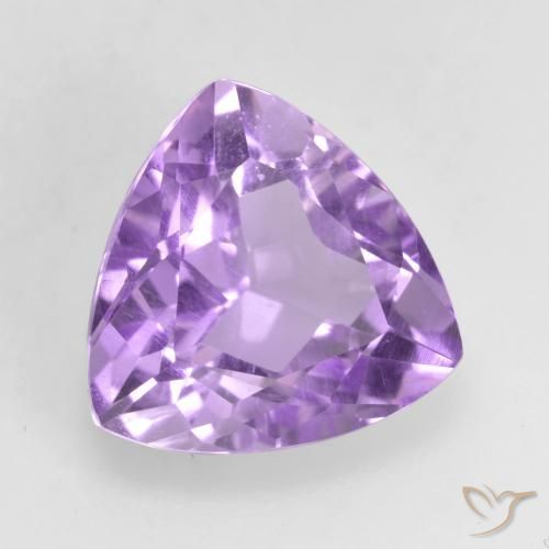 Améthyste Violet Rosâtre naturelle Trillion, 2.94 ct, VVS-VS