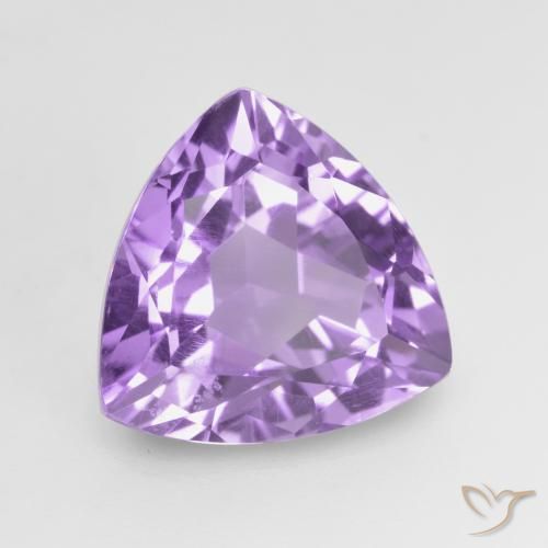 Améthyste Violet Rosâtre naturelle Trillion, 3.02 ct, VVS-VS