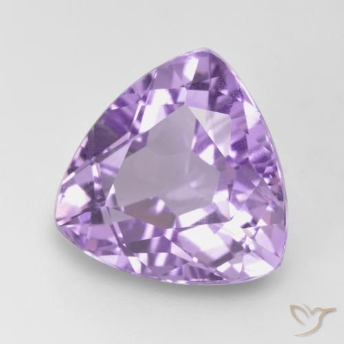 Améthyste Violet moyen naturelle Trillion, 3.06 ct, VVS-VS