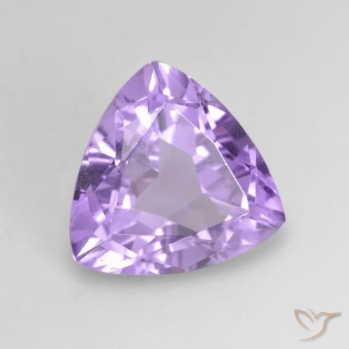 Améthyste Violet moyen naturelle Trillion, 2.66 ct, VVS-VS