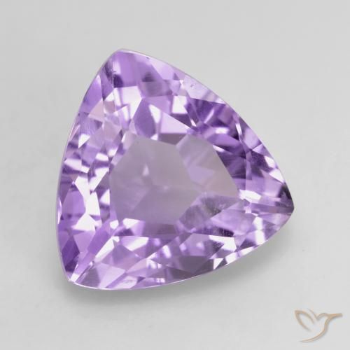 Améthyste Violet moyen naturelle Trillion, 2.96 ct, VVS-VS
