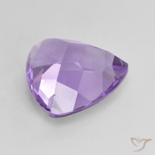 Améthyste Violet moyen naturelle Trillion, 2.96 ct, VVS-VS