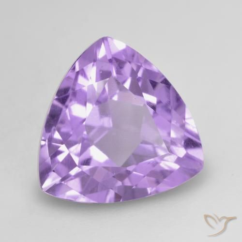 Améthyste Violet moyen naturelle Trillion, 3.03 ct, VVS-VS