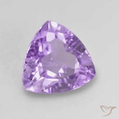 Améthyste Violet moyen naturelle Trillion, 2.96 ct, VVS-VS