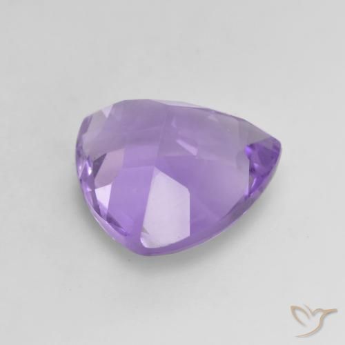 Améthyste Violet moyen naturelle Trillion, 2.96 ct, VVS-VS