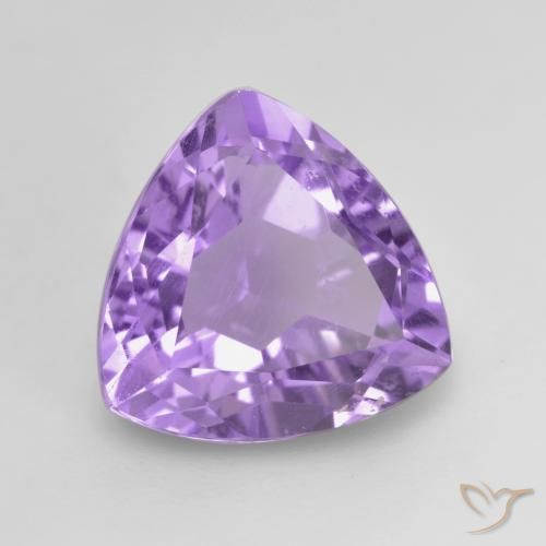 Améthyste Violet moyen naturelle Trillion, 3.14 ct, VVS-VS