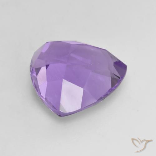 Améthyste Violet moyen naturelle Trillion, 3.14 ct, VVS-VS