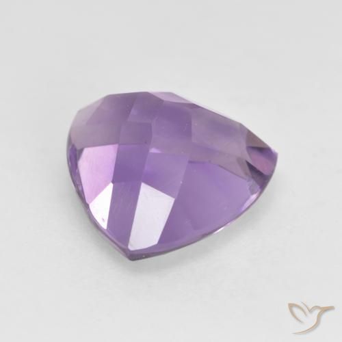 Améthyste Violet moyen naturelle Trillion, 3.16 ct, VVS-VS