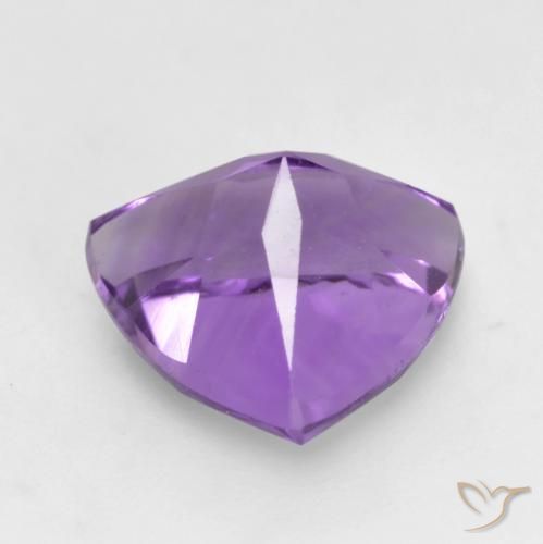 Améthyste Pourpre violacé moyen naturelle Trillion, 1.59 ct, VVS-VS