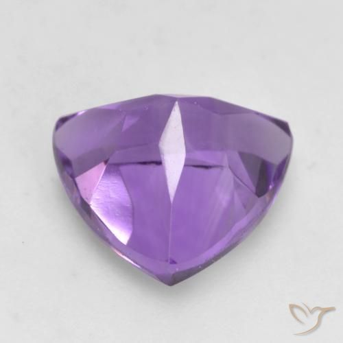 Améthyste Violet moyen naturelle Trillion, 1.56 ct, VVS-VS