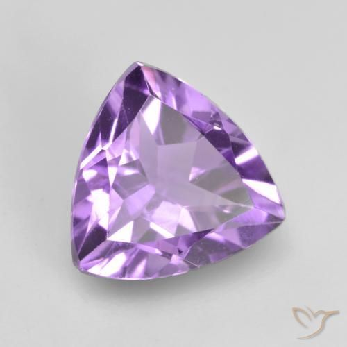 Améthyste Pourpre violacé moyen naturelle Trillion, 1.57 ct, VVS-VS
