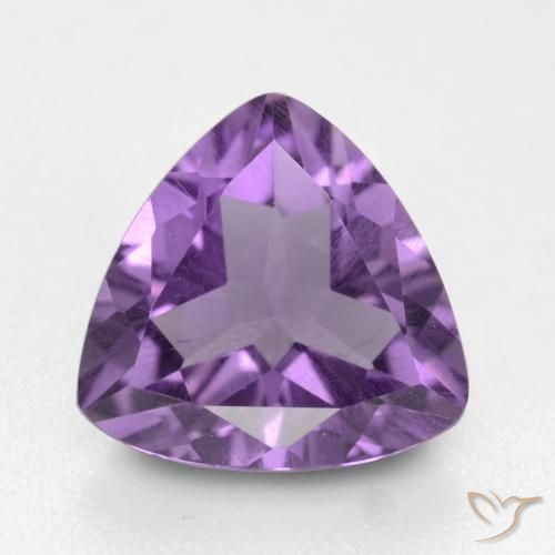1.52ct Naturel Violet moyen Améthyste, Trillion, VVS-VS