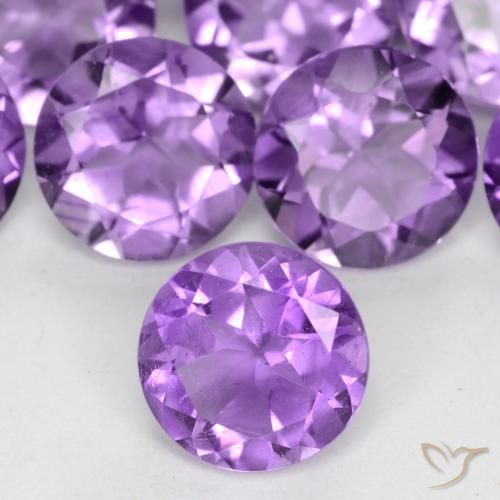 1.11ct Naturel Violet moyen Améthyste, Tour, VS