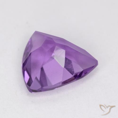 Améthyste Pourpre violacé profond naturelle Trillion, 1.68 ct, VS