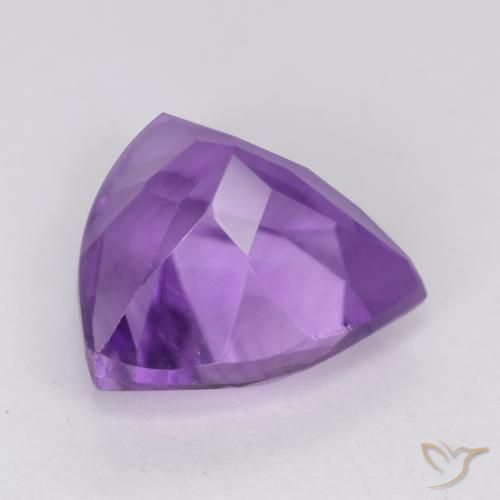 Améthyste Violet moyen naturelle Trillion, 2.25 ct, VS