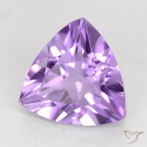 Améthyste Violet Rosâtre naturelle Trillion, 2.18 ct, VVS-VS