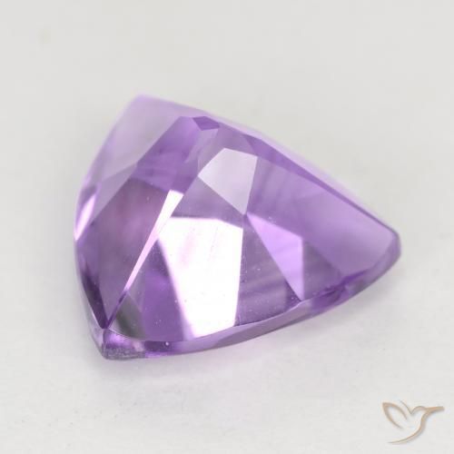 Améthyste Violet Rosâtre naturelle Trillion, 2.18 ct, VVS-VS
