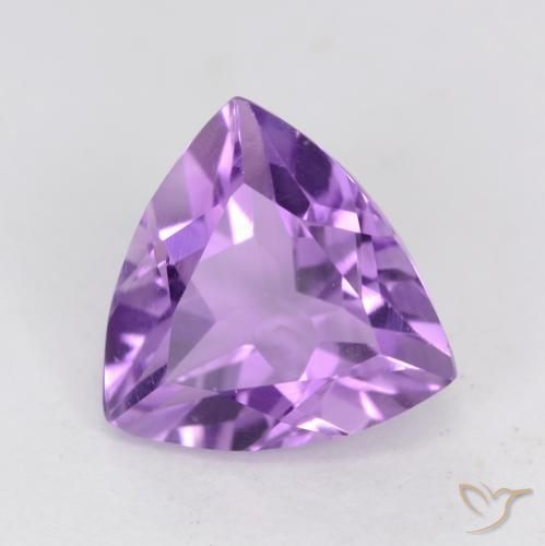 Améthyste Violet moyen naturelle Trillion, 2.08 ct, VS