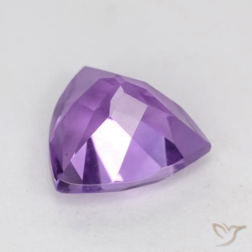 Améthyste Violet moyen naturelle Trillion, 2.08 ct, VS