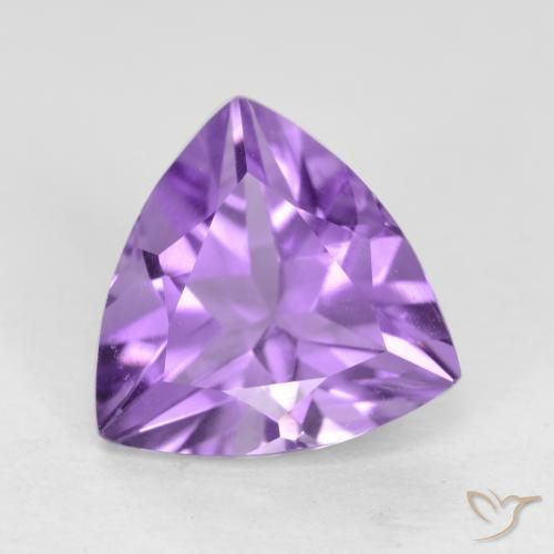 2.08ct Naturel Violet Rosâtre Améthyste, Trillion, VVS-VS