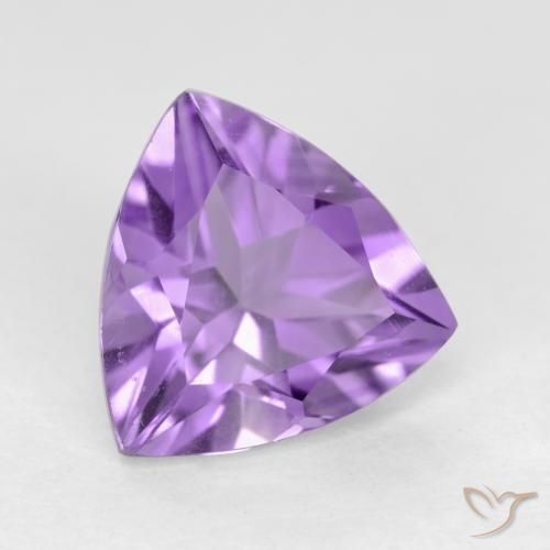 Améthyste Violet Rosâtre naturelle Trillion, 2.08 ct, VVS-VS