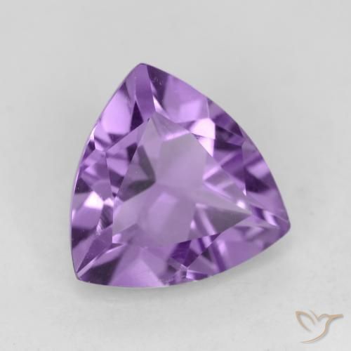 Améthyste Violet foncé naturelle Trillion, 1.93 ct, VVS-VS