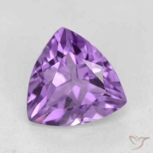 2.33ct Naturel Violet moyen Améthyste, Trillion, VVS-VS