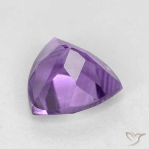 Améthyste Violet moyen naturelle Trillion, 2.33 ct, VVS-VS