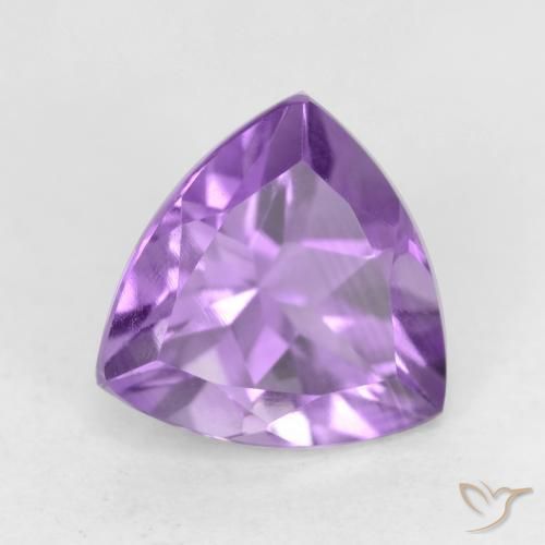 Améthyste Violet Rosâtre naturelle Trillion, 2.26 ct, VVS-VS