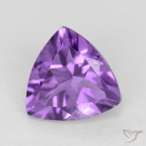 Améthyste Violet intense naturelle Trillion, 2.17 ct, VVS-VS