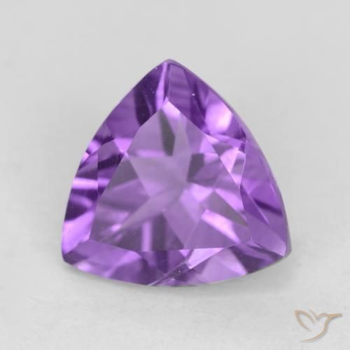 Améthyste Violet intense naturelle Trillion, 2.17 ct, VVS-VS