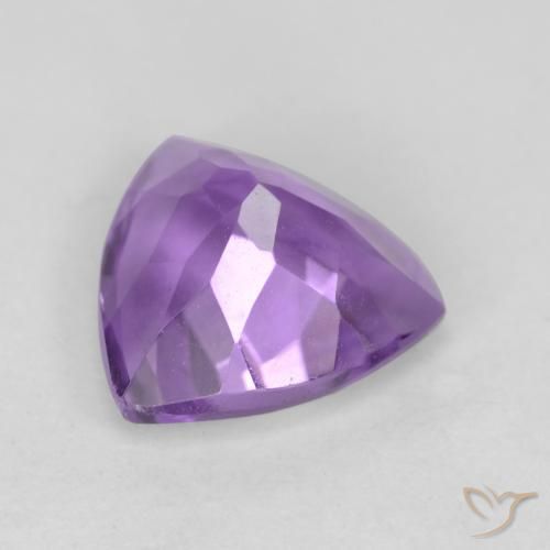 Améthyste Violet moyen naturelle Trillion, 2.19 ct, VVS-VS