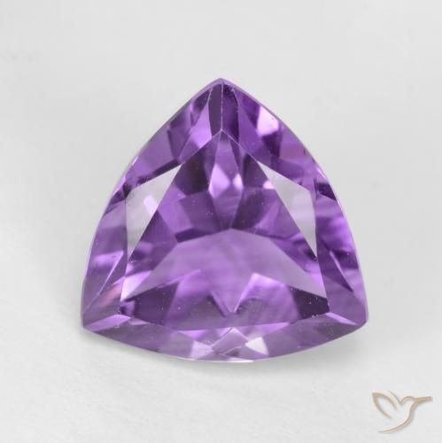 2.33ct Naturel Violet moyen Améthyste, Trillion, VVS-VS