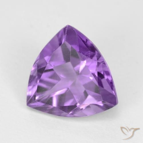 Améthyste Violet moyen naturelle Trillion, 2.33 ct, VVS-VS
