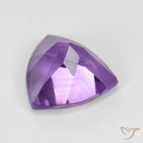 Améthyste Violet moyen naturelle Trillion, 2.33 ct, VVS-VS