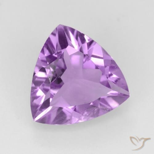 Améthyste Pourpre violacé moyen naturelle Trillion, 2.07 ct, VS