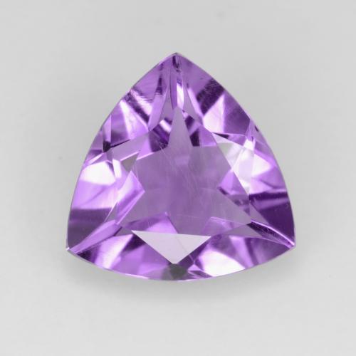 Améthyste Pourpre violacé moyen naturelle Trillion, 1.87 ct, VS