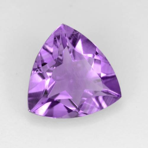 Améthyste Pourpre violacé moyen naturelle Trillion, 1.87 ct, VS