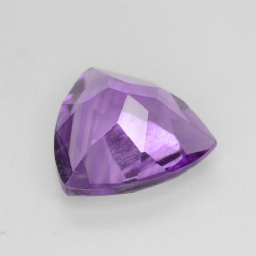 Améthyste Pourpre violacé moyen naturelle Trillion, 1.87 ct, VS