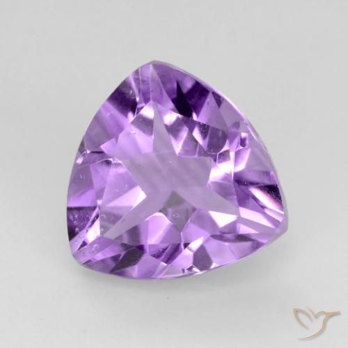 Améthyste Pourpre violacé moyen naturelle Trillion, 2.23 ct, VS