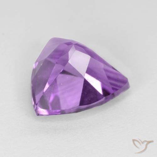 Améthyste Pourpre violacé profond naturelle Trillion, 2.19 ct, VVS-VS