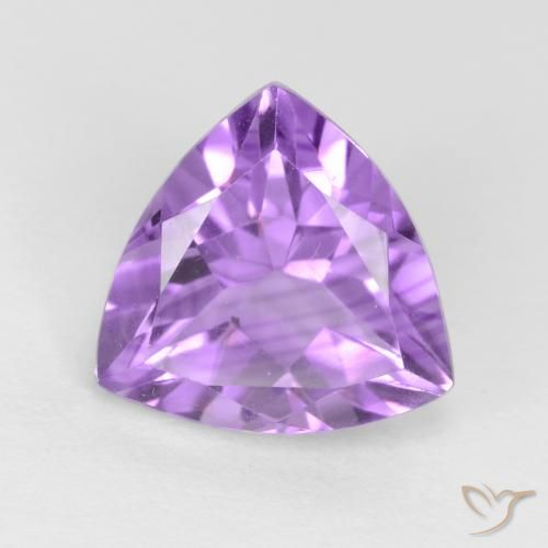 2.32ct Naturel Violet moyen Améthyste, Trillion, VVS-VS