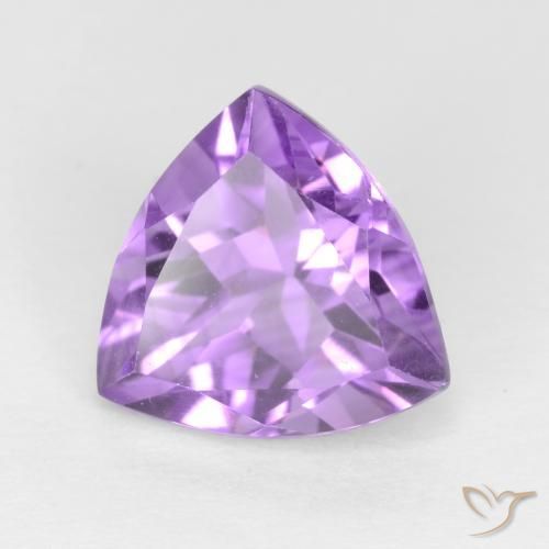Améthyste Violet moyen naturelle Trillion, 2.32 ct, VVS-VS