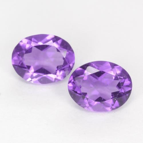 Achetez naturel 0.60ct Violet moyen Améthyste gems, Coupe ovale, En provenance Brésil chez GemSelect. En stock, livraison internationale!