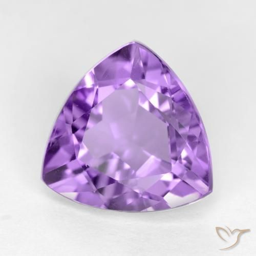 Améthyste Violet foncé naturelle Trillion, 2.94 ct, VS