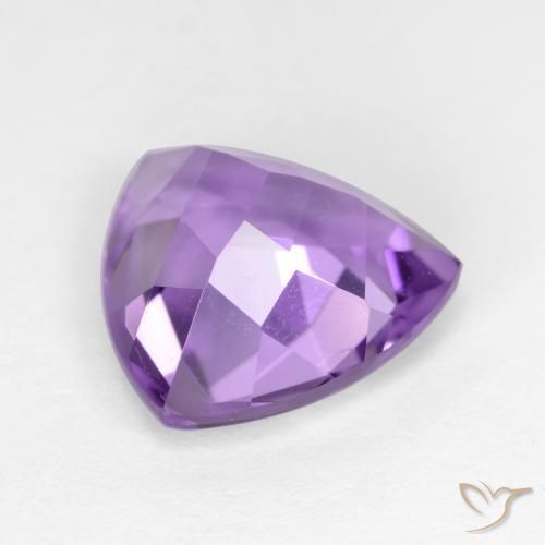 Améthyste Violet foncé naturelle Trillion, 2.94 ct, VS